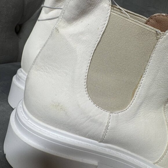 Free People Lola Lugged Sole Chalk Chelsea Boot Size 38/8‎ - Picture 5 of 13
